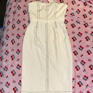 Elegant White Strapless Dress NWT